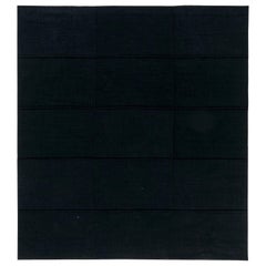 Contemporary Nuno Felt Black Rug by Doris Leslie Blau