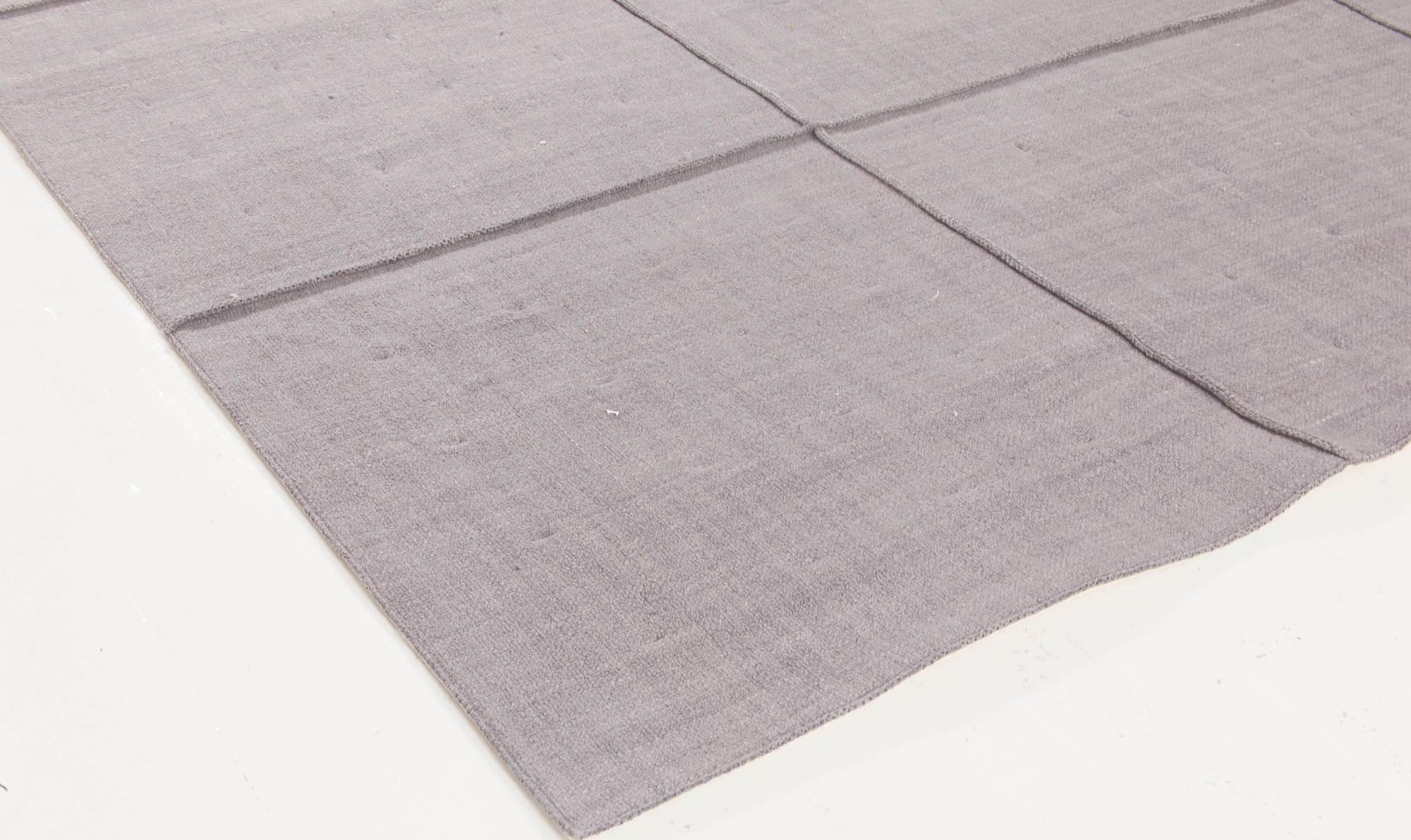 Hand-Woven Contemporary Nuno Felt Grey Rug by Doris Leslie Blau For Sale