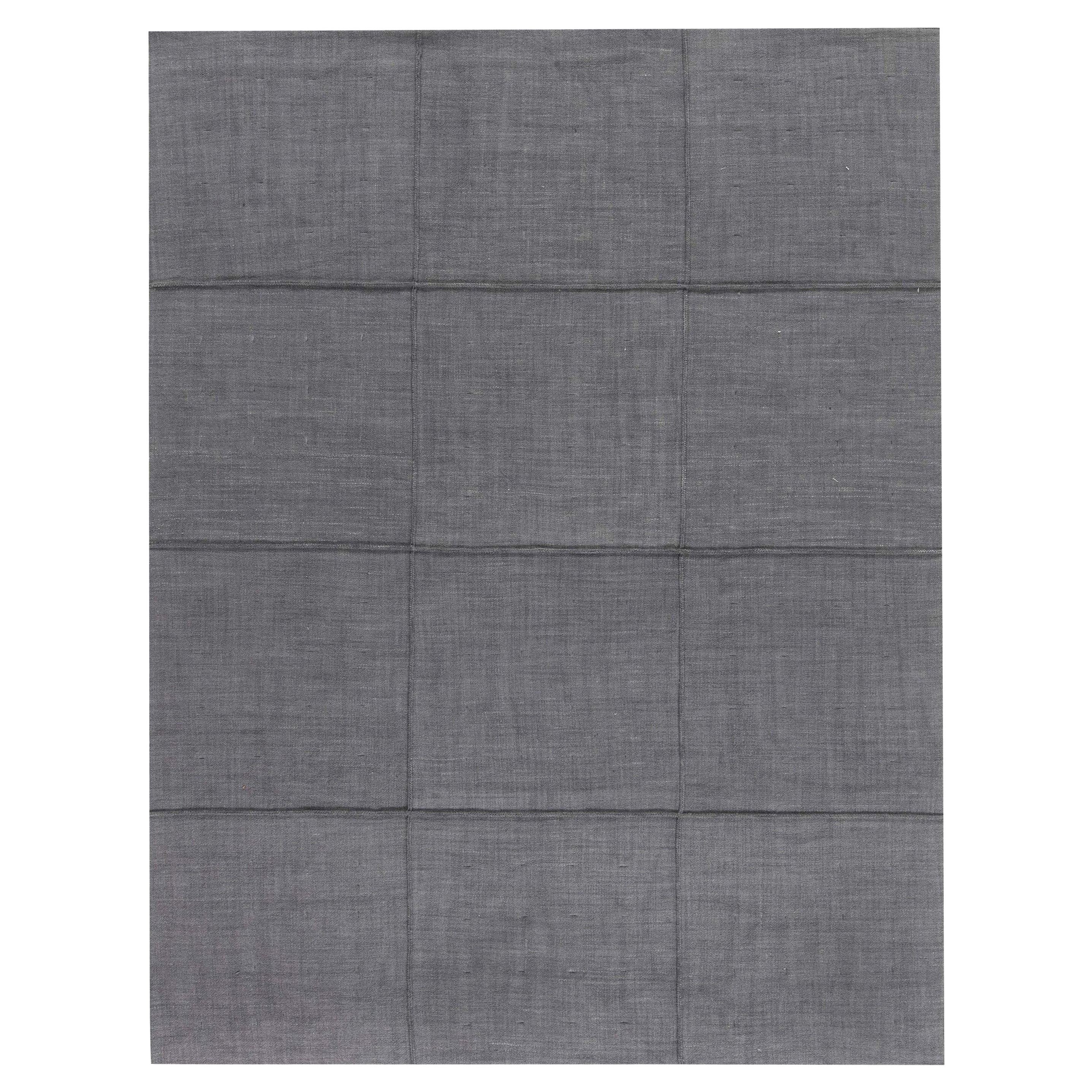 Contemporary Nuno Felt Grey Rug by Doris Leslie Blau