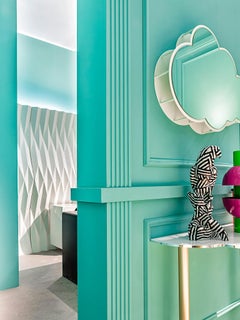 Contemporary Nuvola Mirror Three-Dimensional in Aluminium by Altreforme