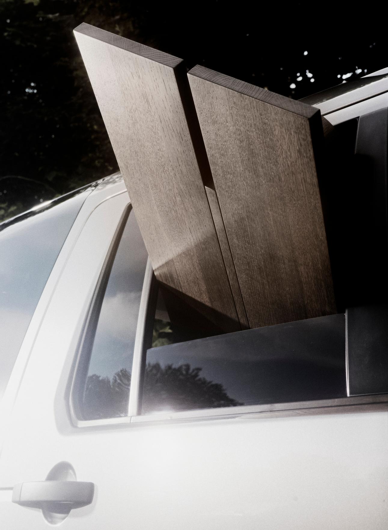 Contemporary Oak Coffee Table 'NLM', Fora Projects, Dark Brown For Sale