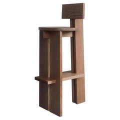Contemporary Oak Counter Stool 'TR', Fora Projects 