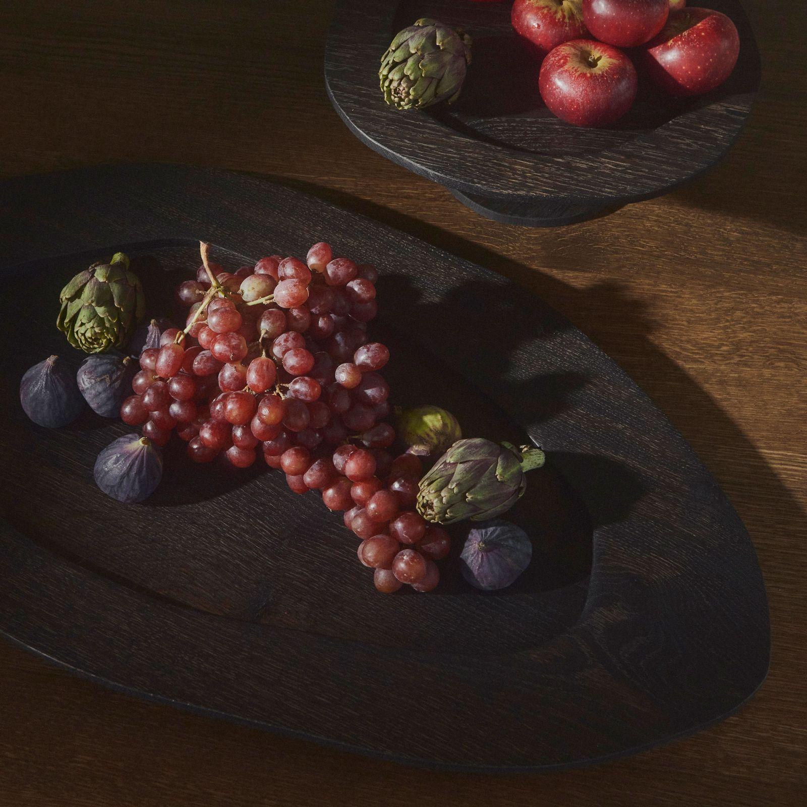 Contemporary Oak Pedestal Plate 'C+J', Fora Projects  In New Condition In Paris, FR