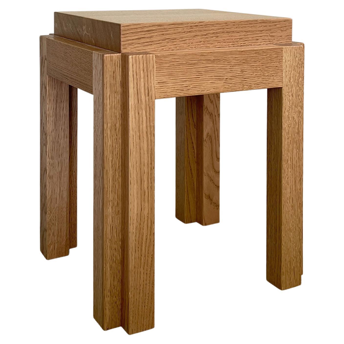 Contemporary Oak Side Table 'BD', Fora Projects  For Sale