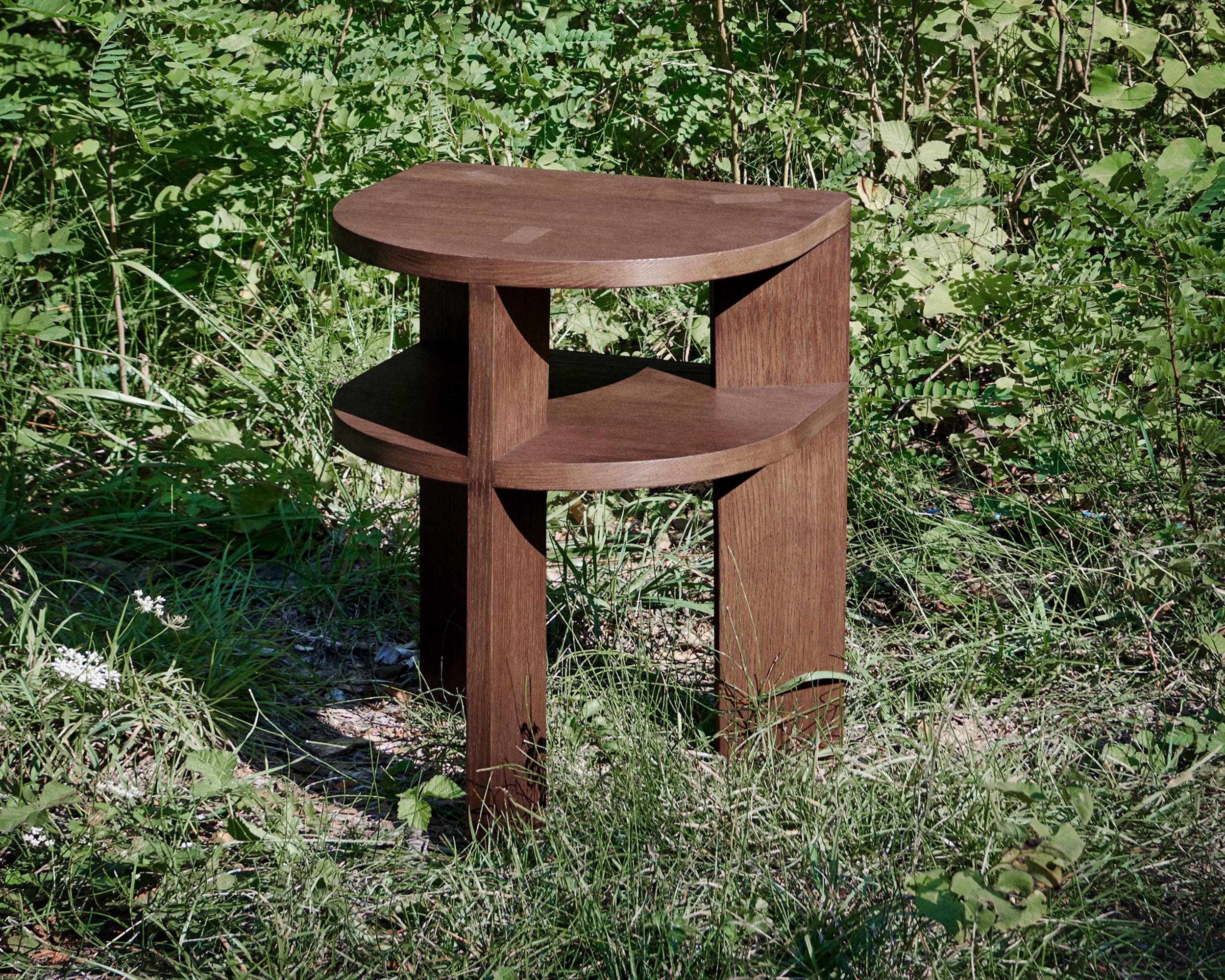Scandinavian Modern Contemporary Oak Side Table 'TR', Fora Projects  For Sale