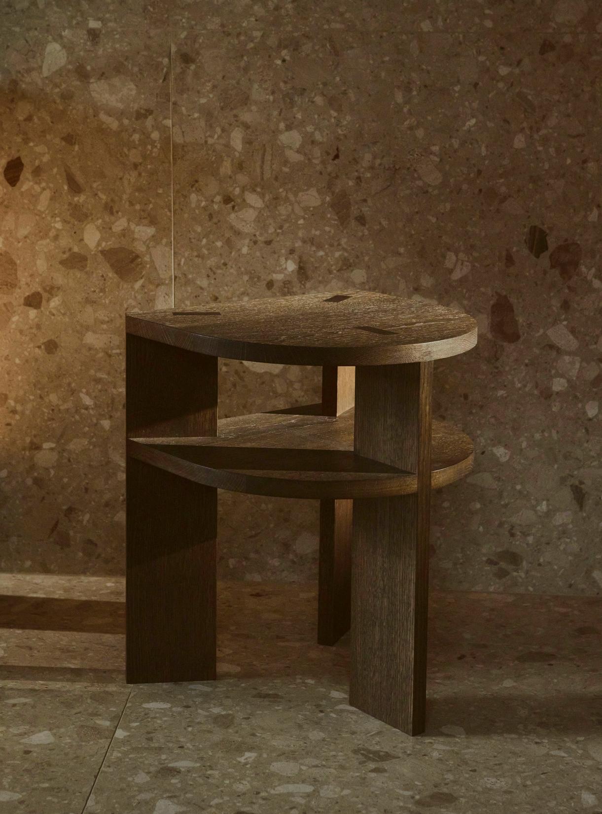 Contemporary Oak Side Table 'TR', Fora Projects  For Sale 2