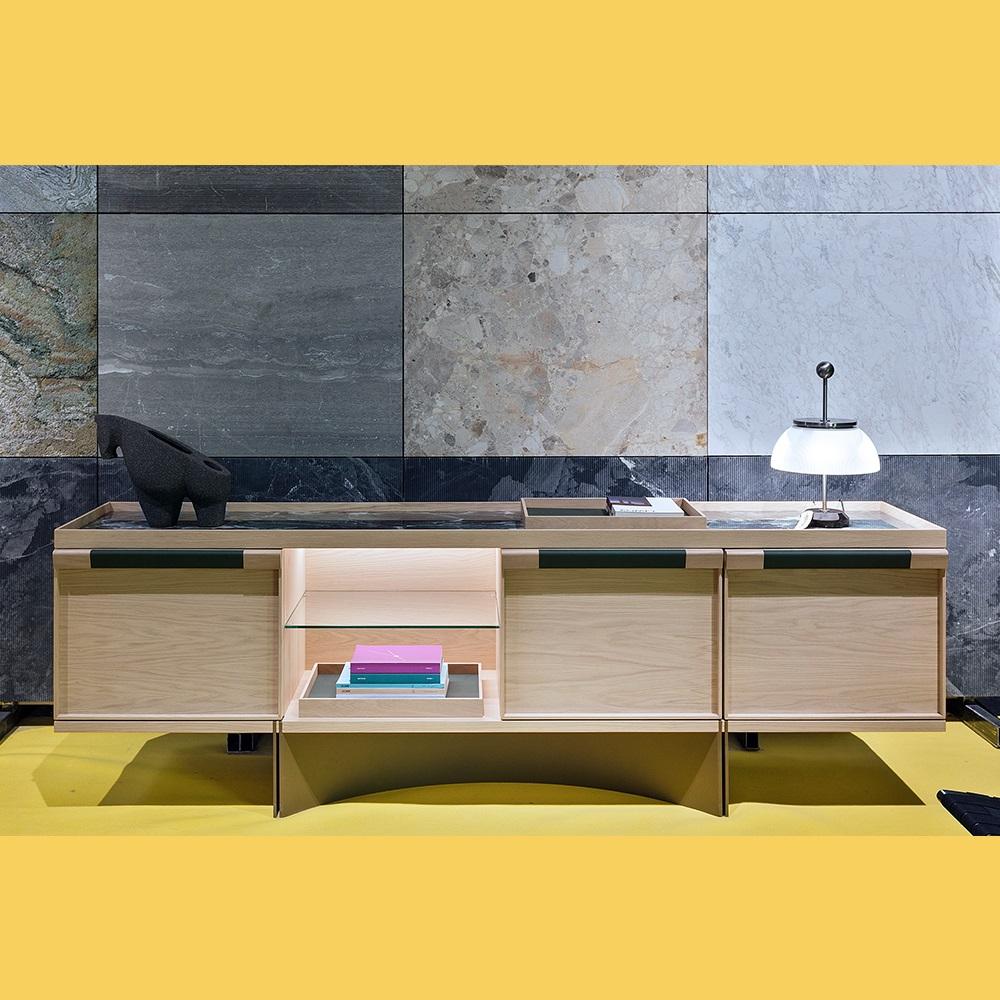 Contemporary Oak Sideboard By Antonio Facco Design Studio For Sale 4