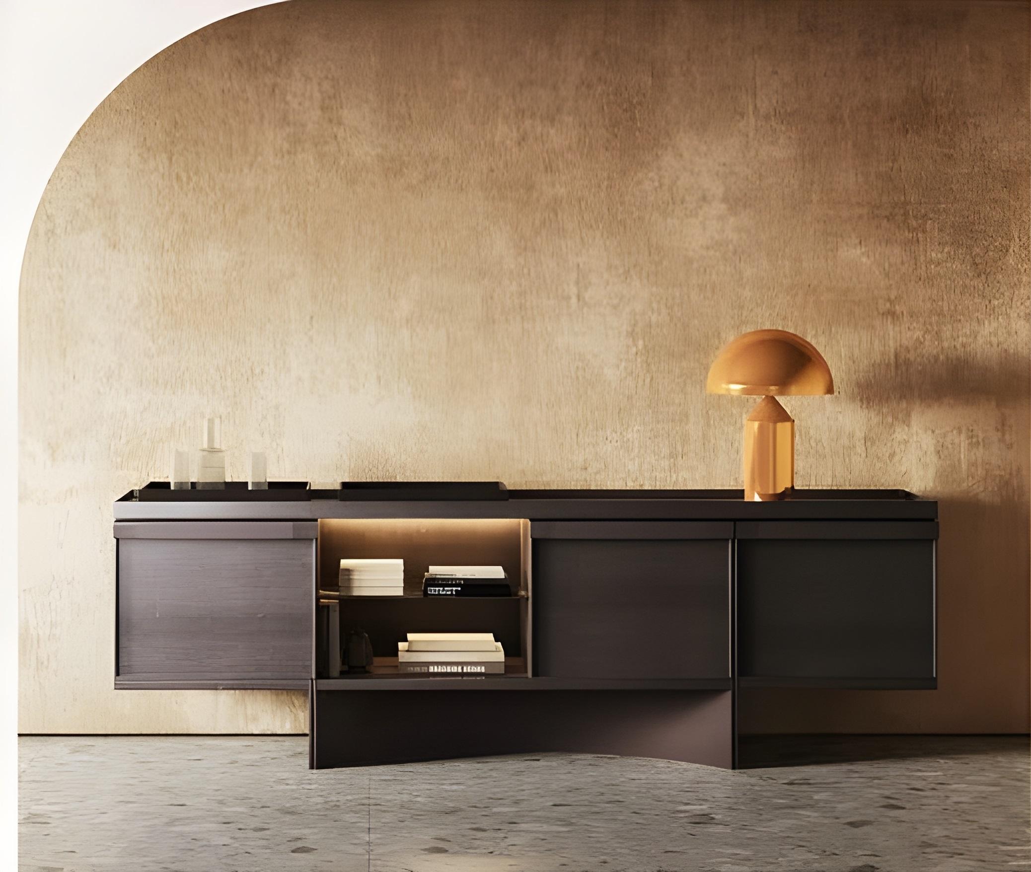 Contemporary Oak Sideboard By Antonio Facco Design Studio For Sale 5