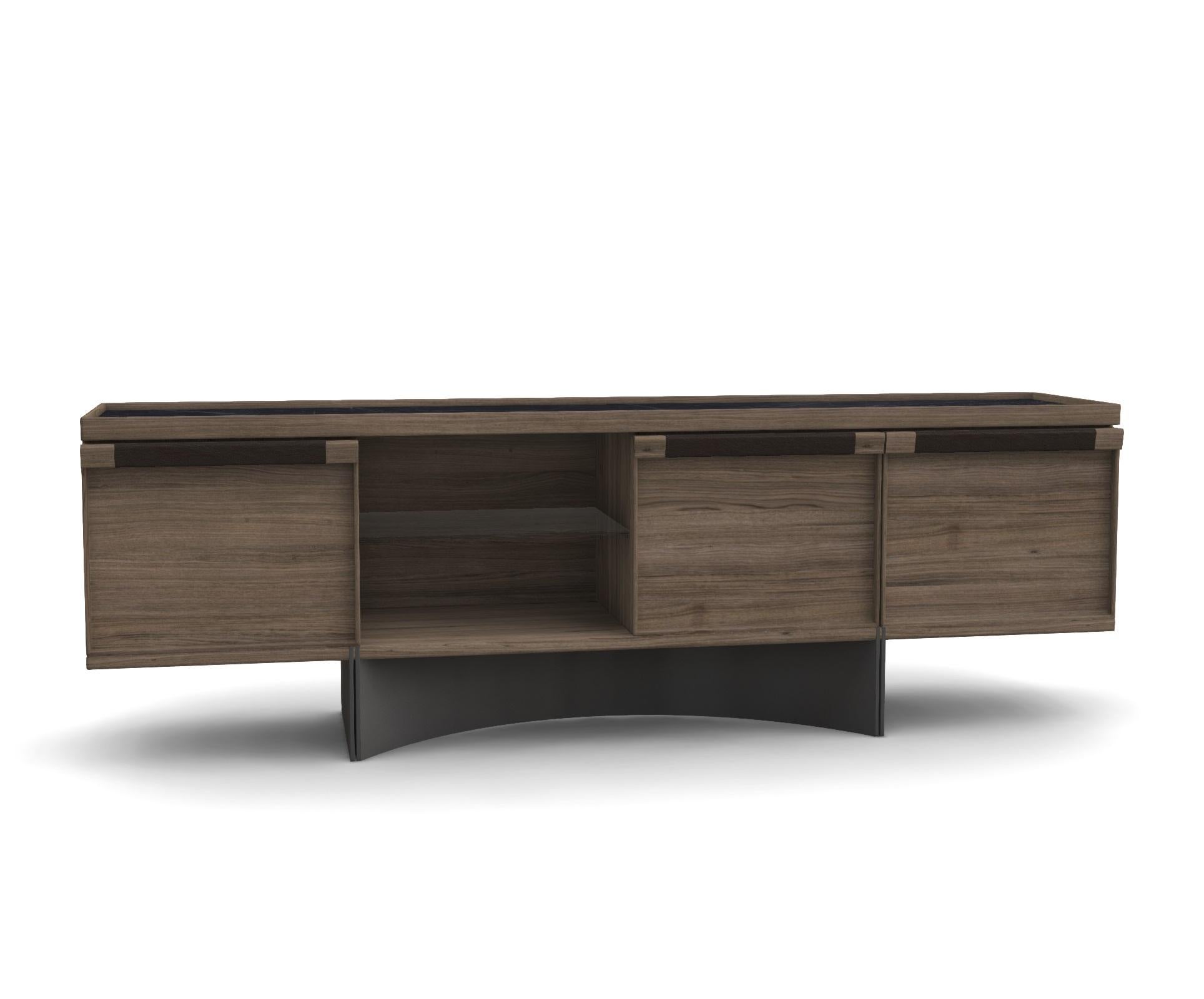 Greek Contemporary Oak Sideboard By Antonio Facco Design Studio For Sale