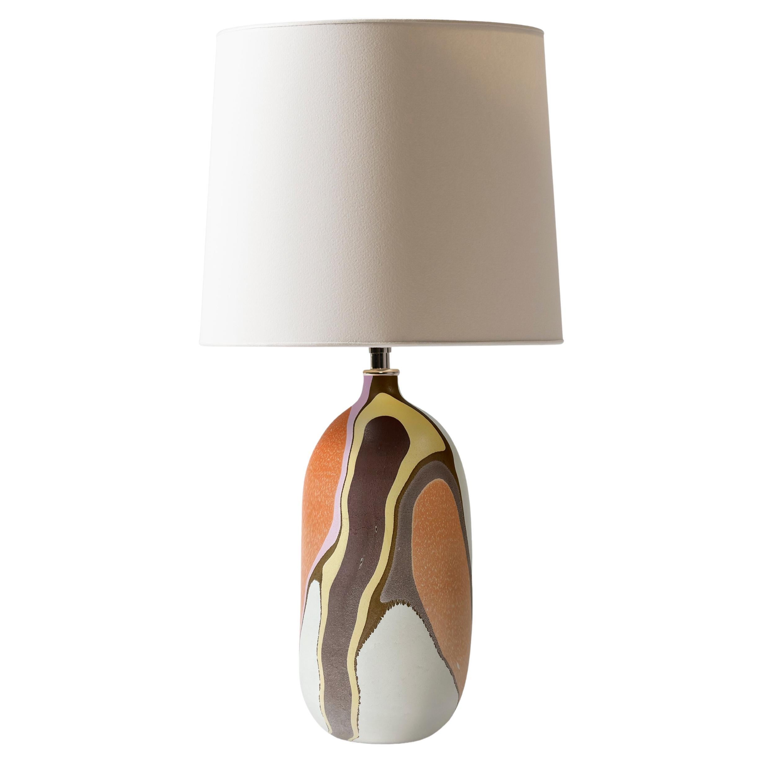 Lampada da tavolo contemporanea Oblong Marbled Granada di Elyse Graham in vendita