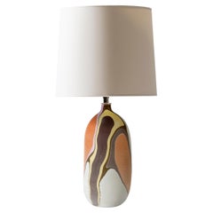 Contemporary Oblong Marbled Granada Table Lamp by Elyse Graham