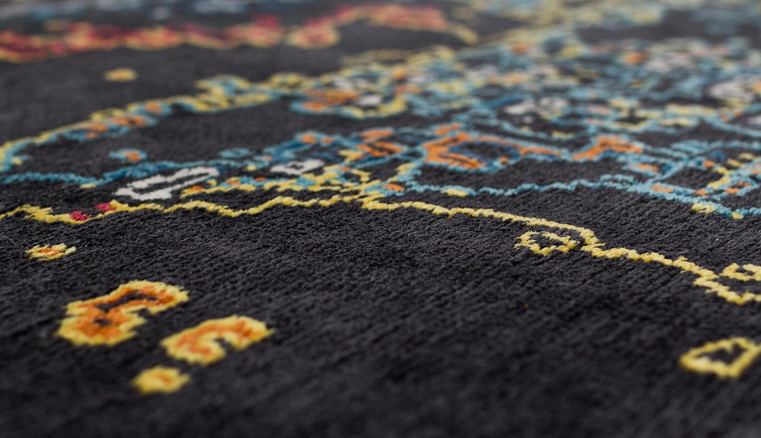 XXIe siècle et contemporain Tapis contemporain Oceanic Modern Abstract Colorful New World by Joseph Carini en vente