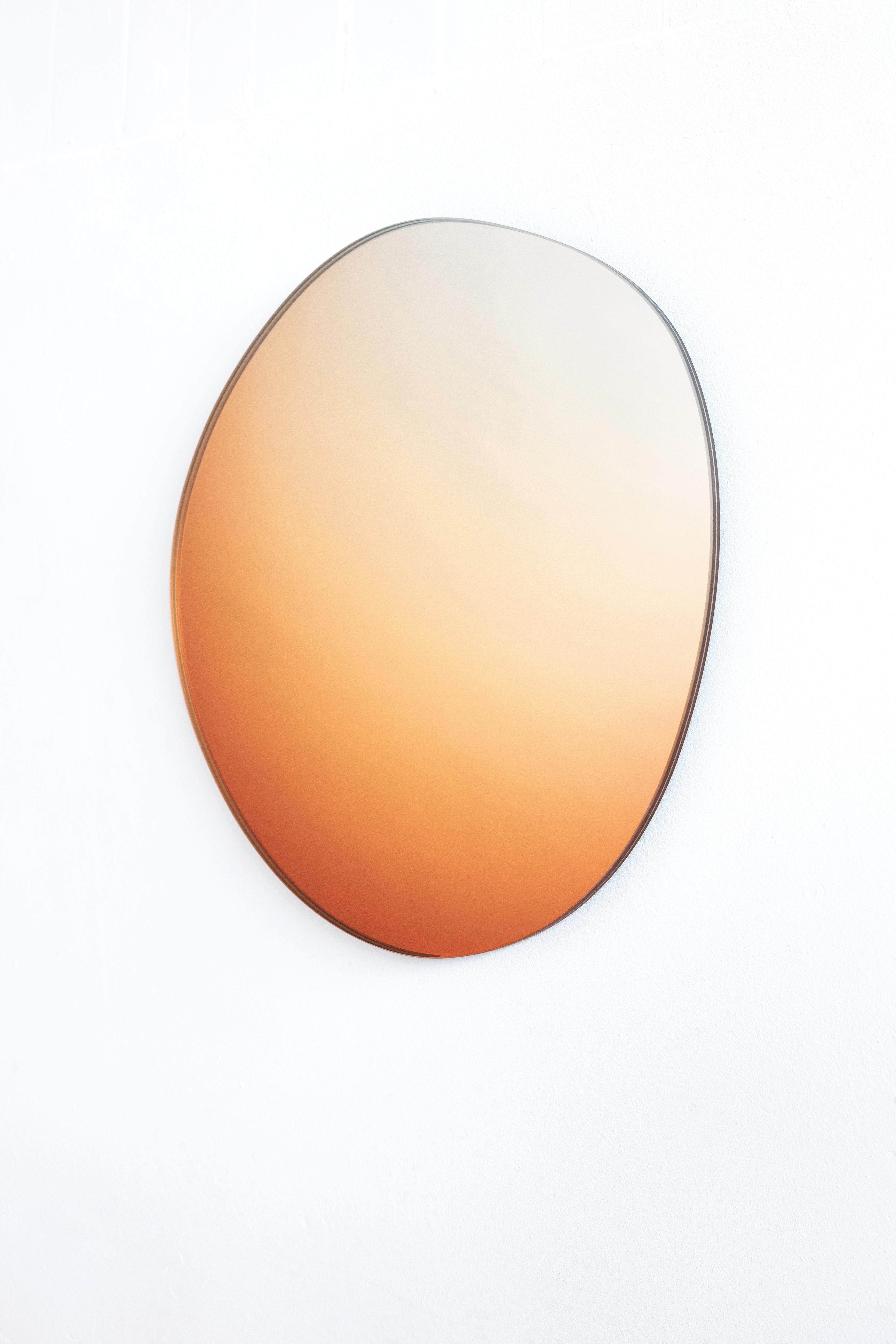 Miroir contemporain Off Round Hue n°1 de Sabine Marcelis, Sunrise Orange Neuf - En vente à Copenhagen, DK