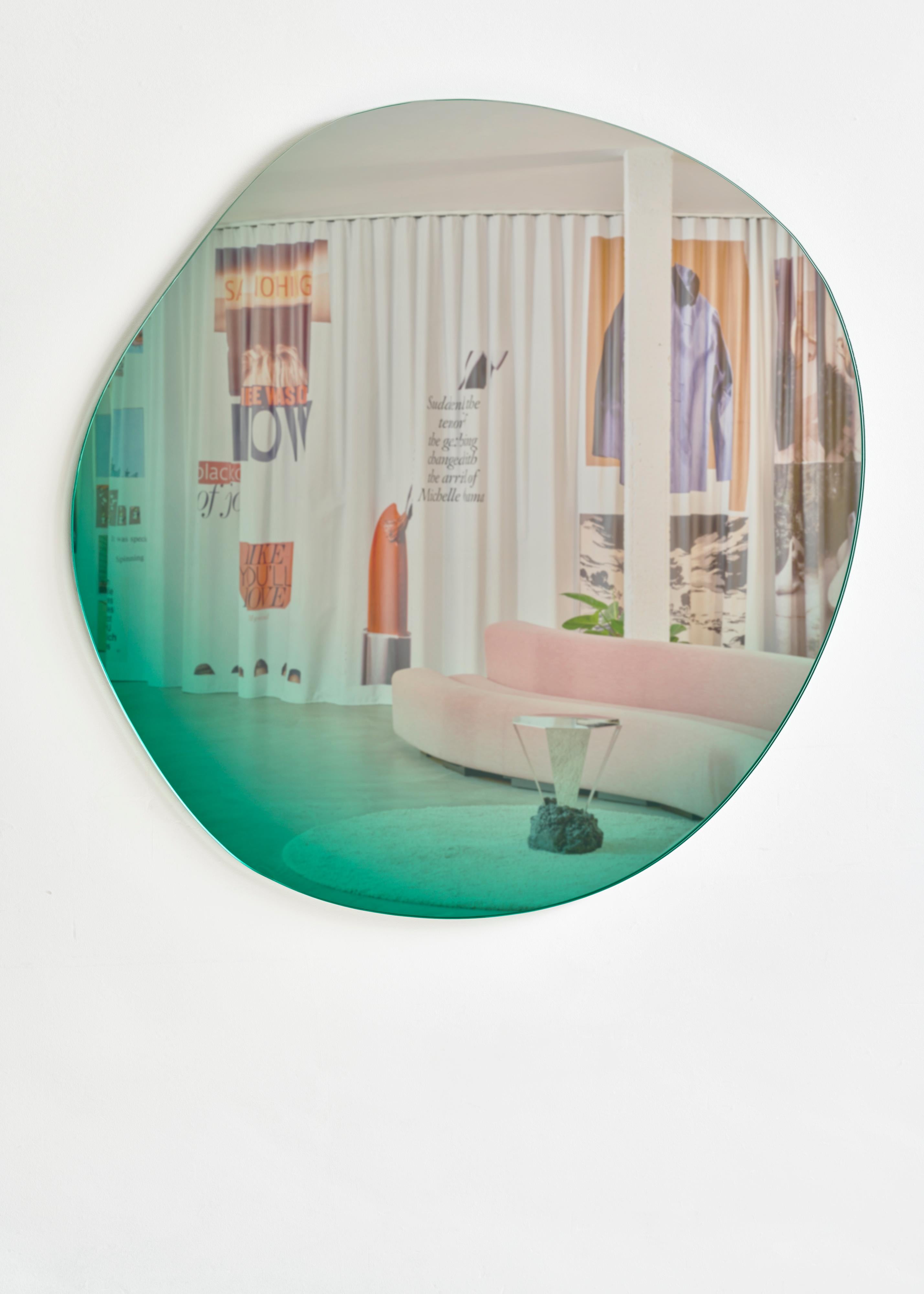 Latest design in the Off Round Hue mirror series

Sabine Marcelis and Brit van Nerven collaborated on the project ‘Seeing Glass’ - a series of glass objects resulting from an ongoing study into optical effects created with glass as the primary