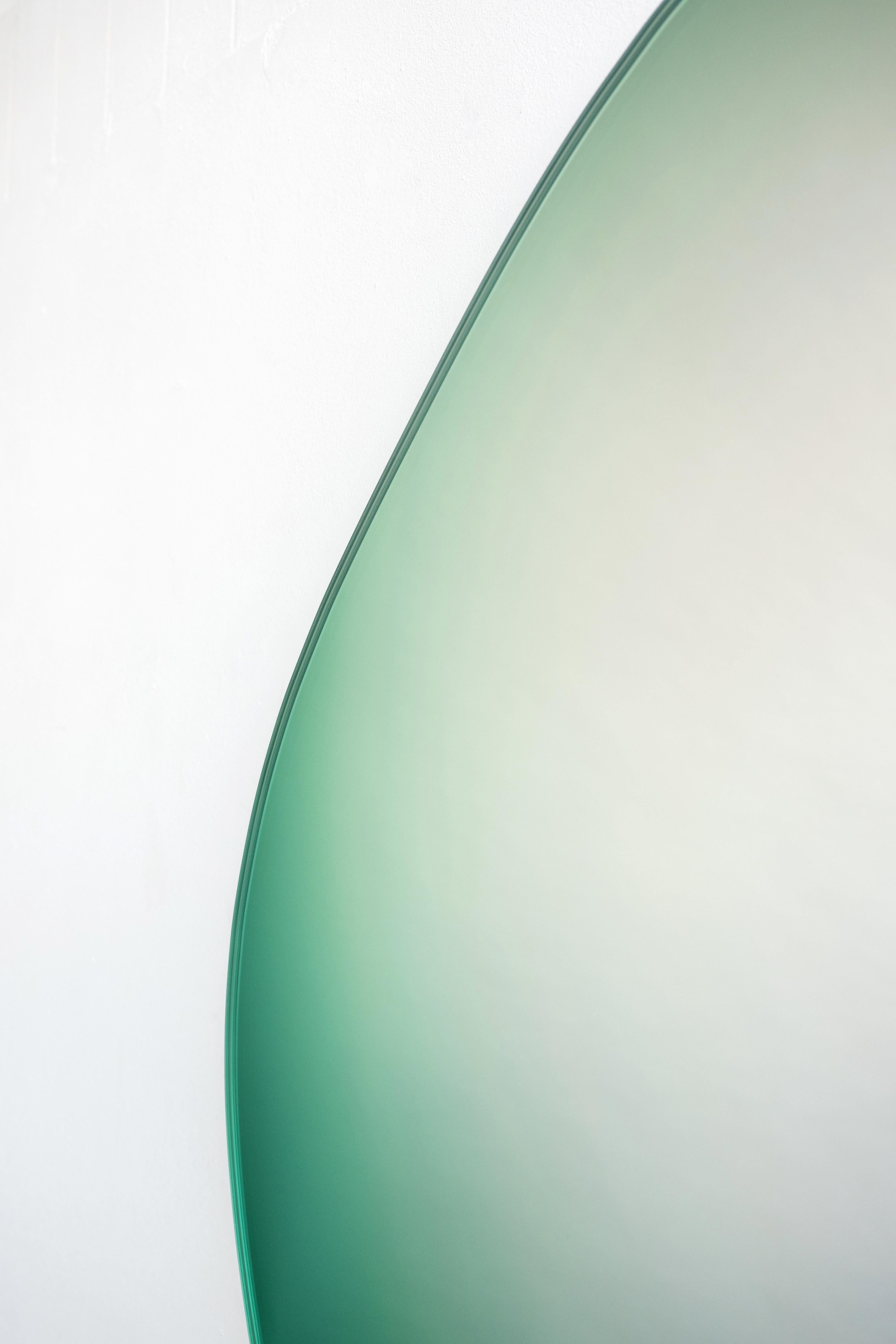Zeitgenössischer grüner Wandspiegel in runder Farbgebung #5 von Sabine Marcelis (Niederländisch) im Angebot