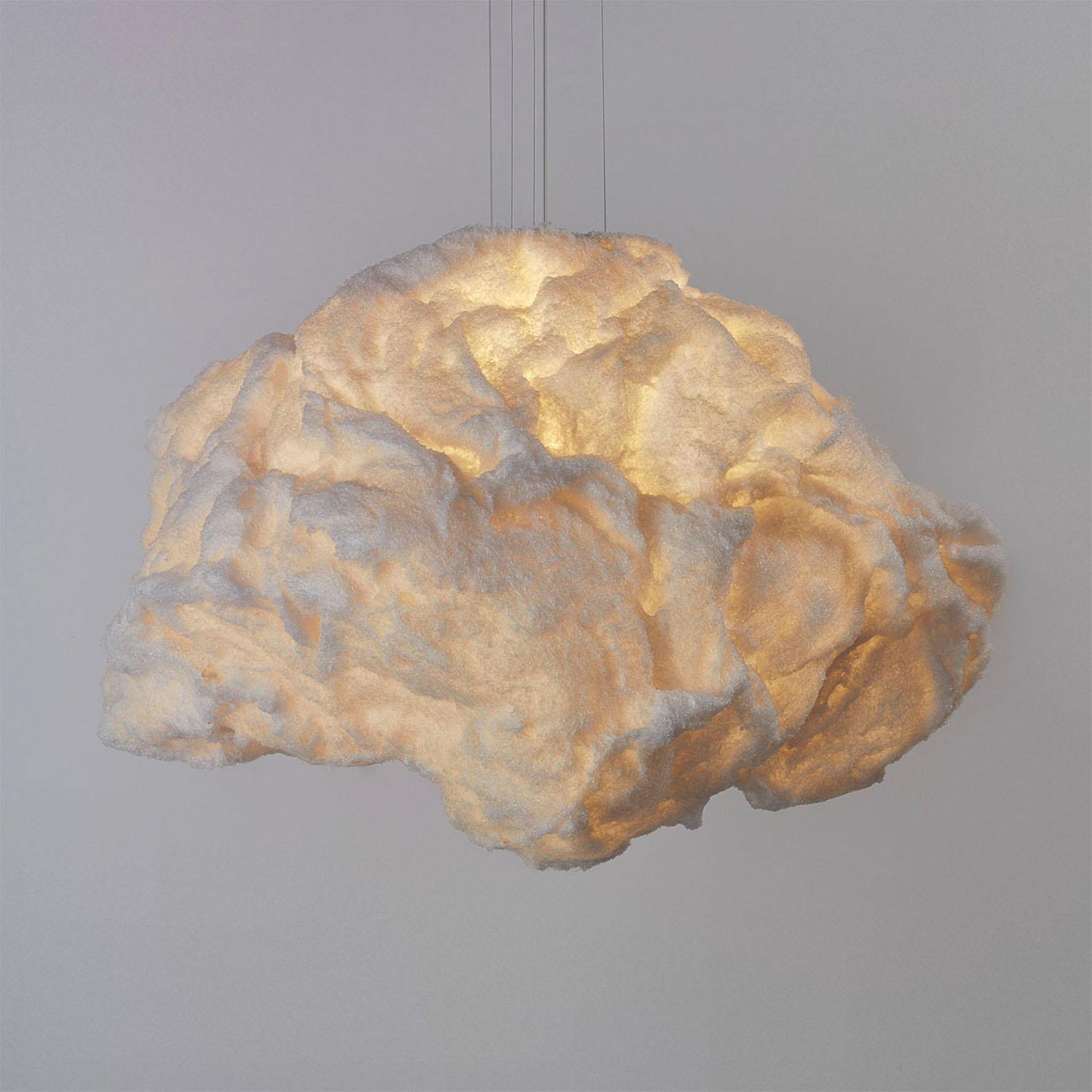 Moderne Lustre contemporain blanc cassé, lustre Storm de Johannes Hemann en vente