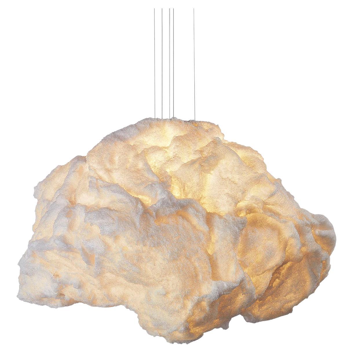 Lustre contemporain blanc cassé, lustre Storm de Johannes Hemann