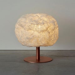 Contemporary Off-White Table Lamp, Storm Light Copper by Johannes Hemann