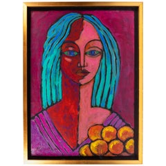 Contemporary Oil Painting of Portrait of a Woman