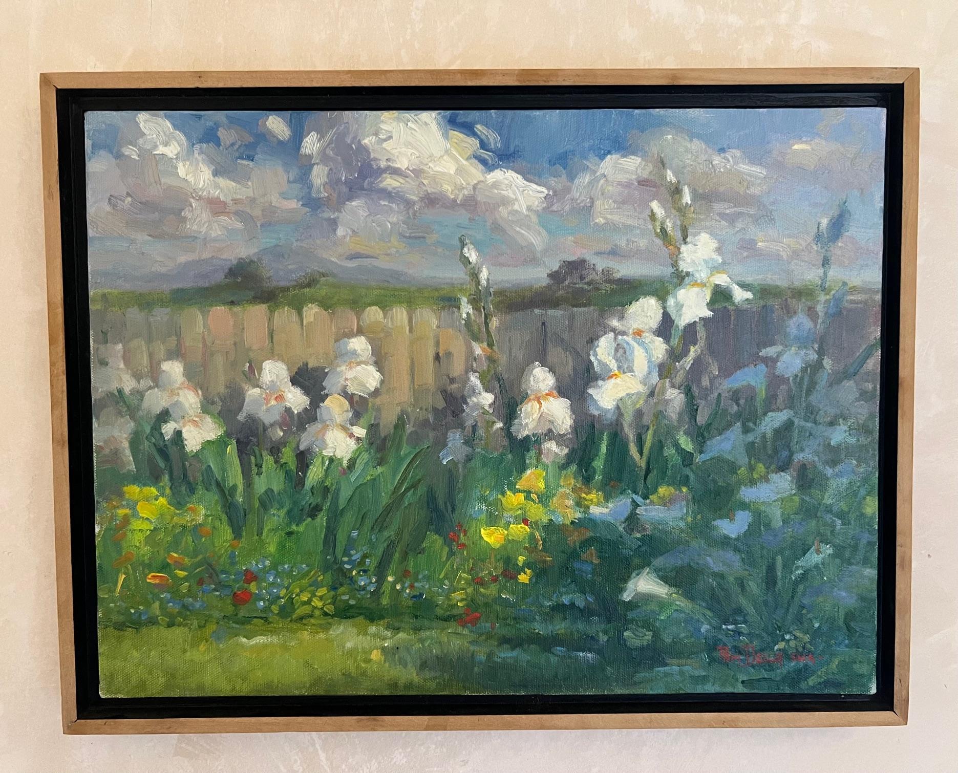Pittura a olio contemporanea su lino di Pam Della in vendita 4