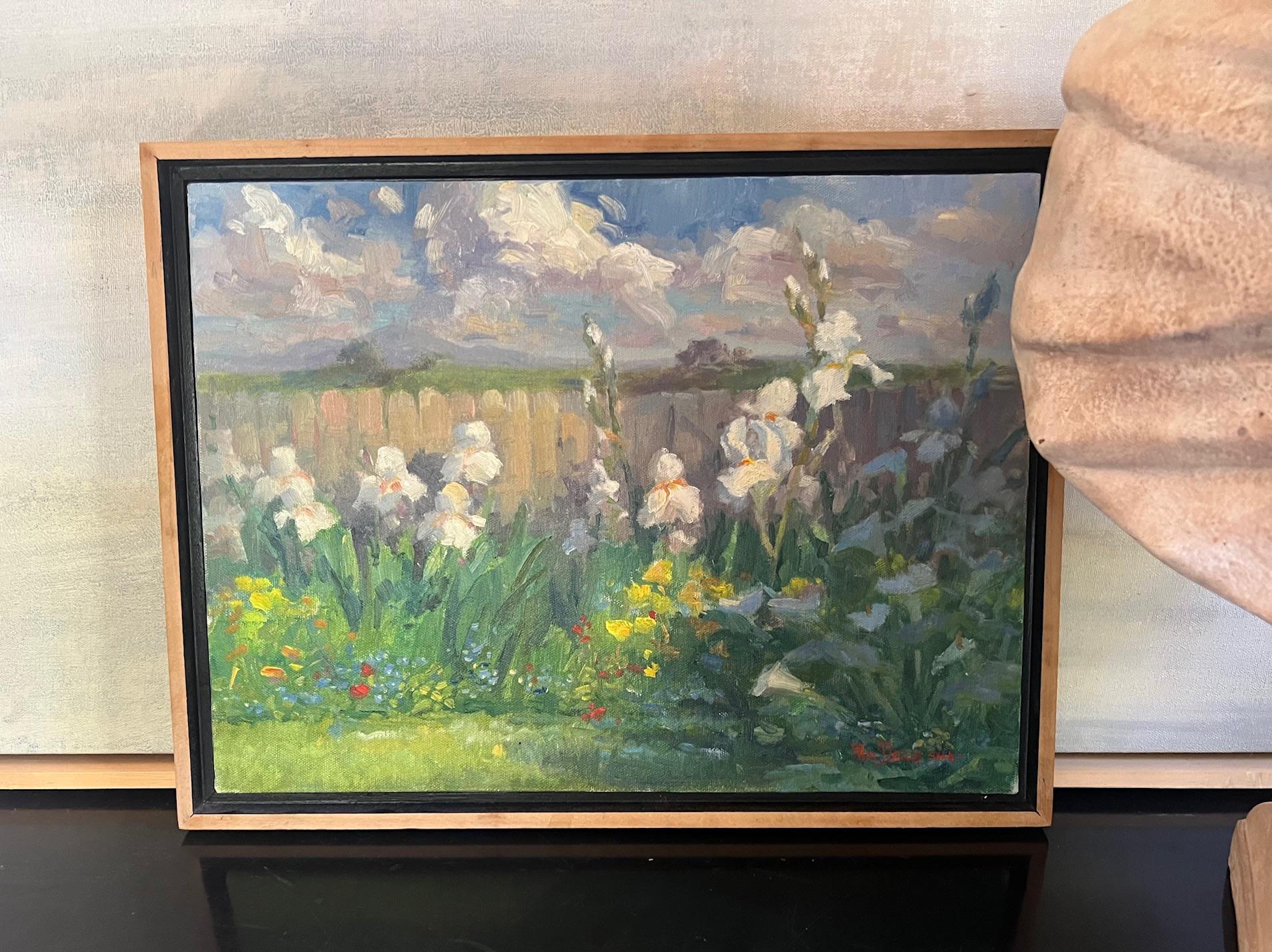 Espressionista Pittura a olio contemporanea su lino di Pam Della in vendita