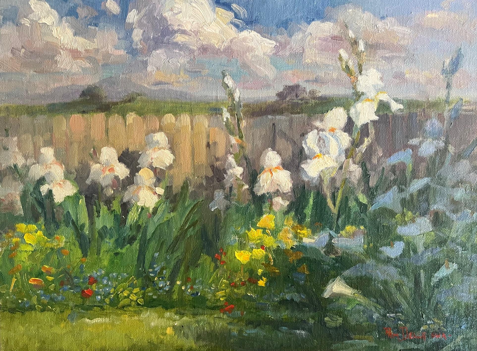 Dipinto Pittura a olio contemporanea su lino di Pam Della in vendita