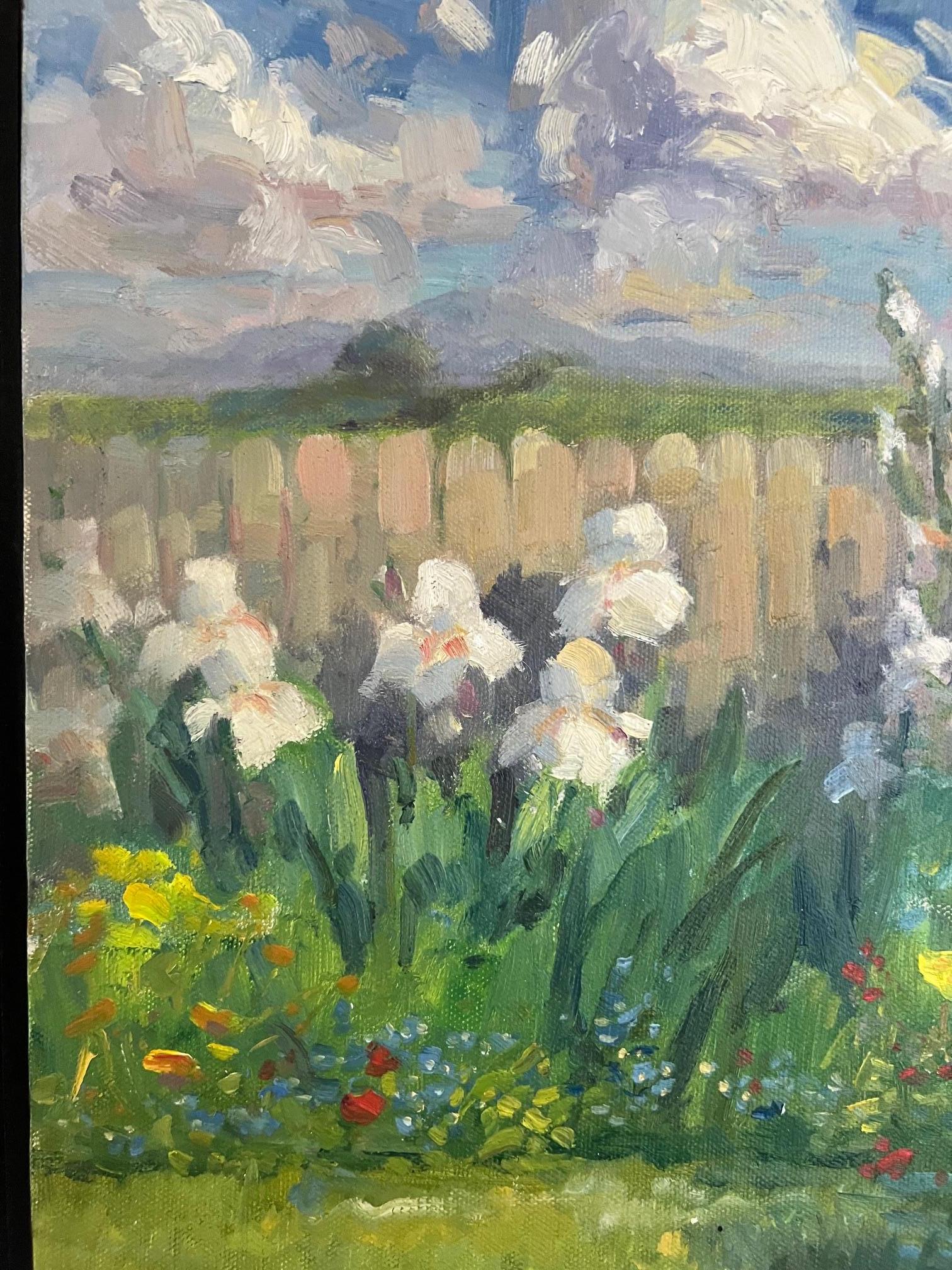 Pittura a olio contemporanea su lino di Pam Della in vendita 1