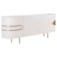 Contemporary Olival Calacatta Marble Sideboard, Handmade by Greenapple