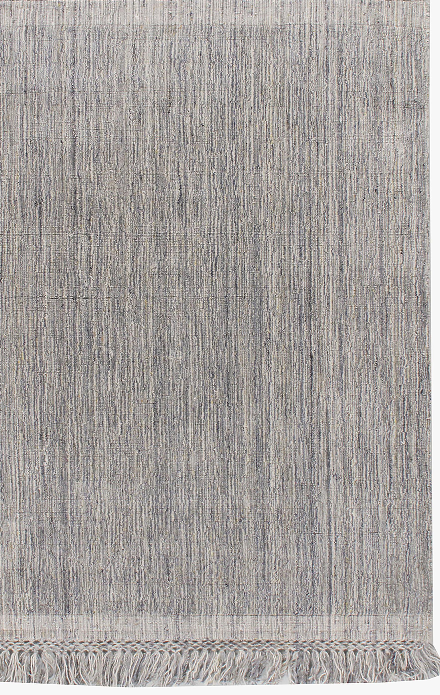 Contemporary Omni Rug Silver Charcoal Ivory  4' x 6' im Angebot 1