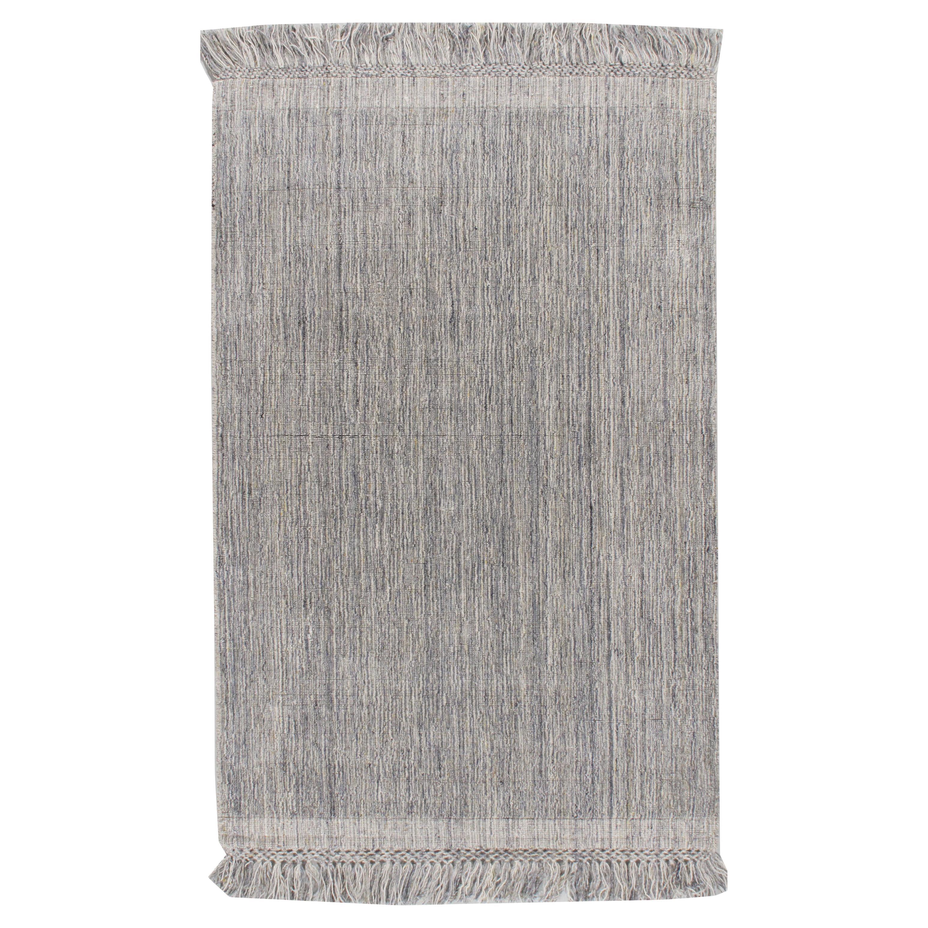 Tappeto Omni contemporaneo Argento Carboncino Avorio  4' x 6'