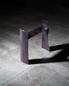 Contemporary one of a kind Ash Violet Console
