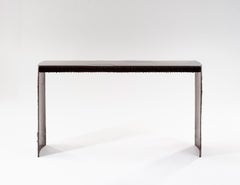 Contemporary one of a kind burgundy Console
