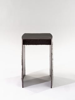 Contemporary one of a kind Burgundy Stool