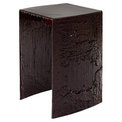Contemporary one of a kind Burgundy Stool
