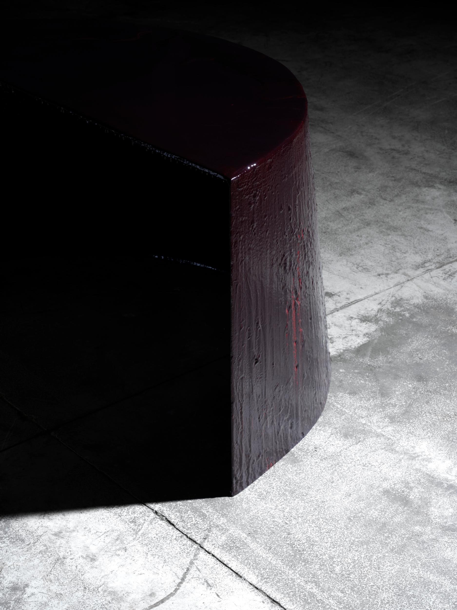 Steel Contemporary one of a kind Cherry Mulholland Desk For Sale