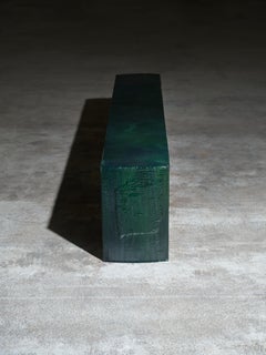 Contemporary one of a kind Green Juniper Forest Bench