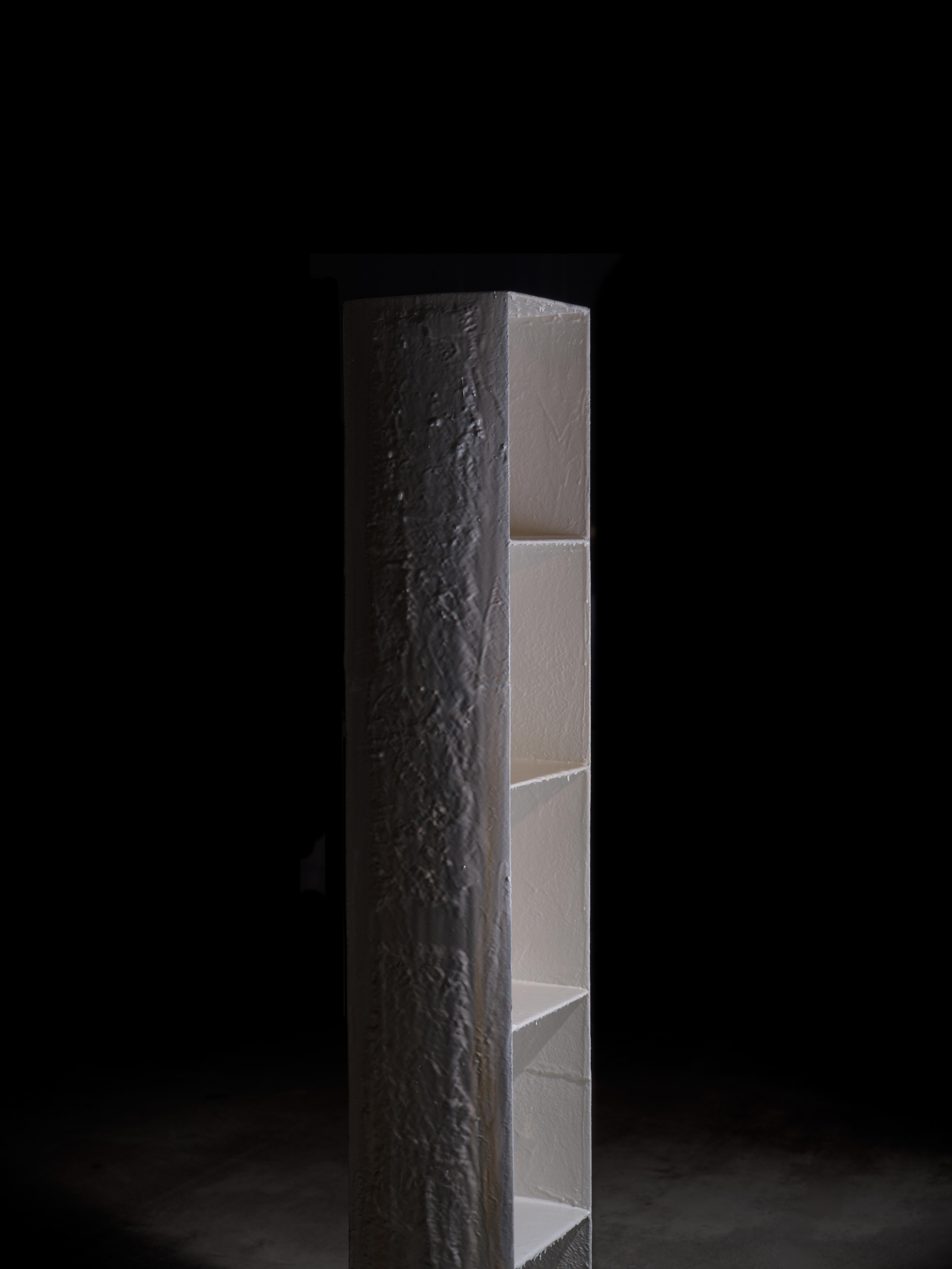 Hand-Crafted Contemporary one of a kind Melting Rose Bookcase For Sale