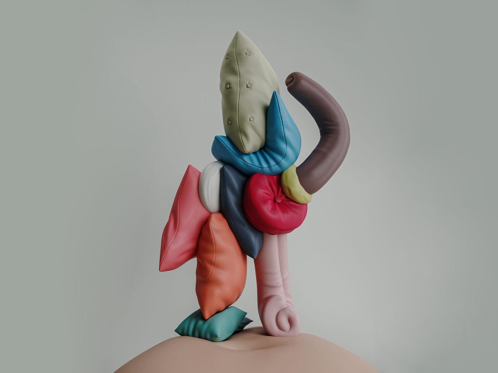 Thai Contemporary One Of A Kind Large Scale Sculpture Lazy Wolly by Taras Yoom For Sale