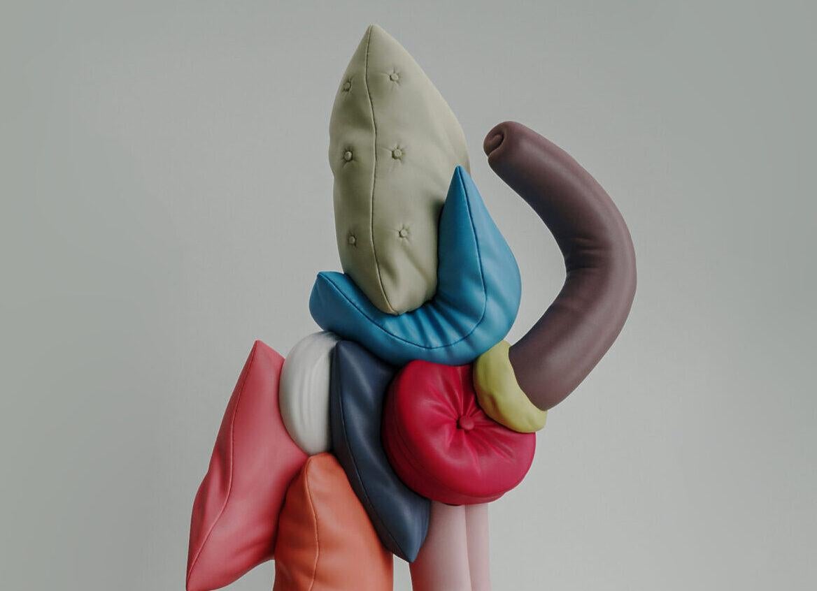 Contemporary One Of A Kind Large Scale Sculpture Lazy Wolly by Taras Yoom For Sale 1