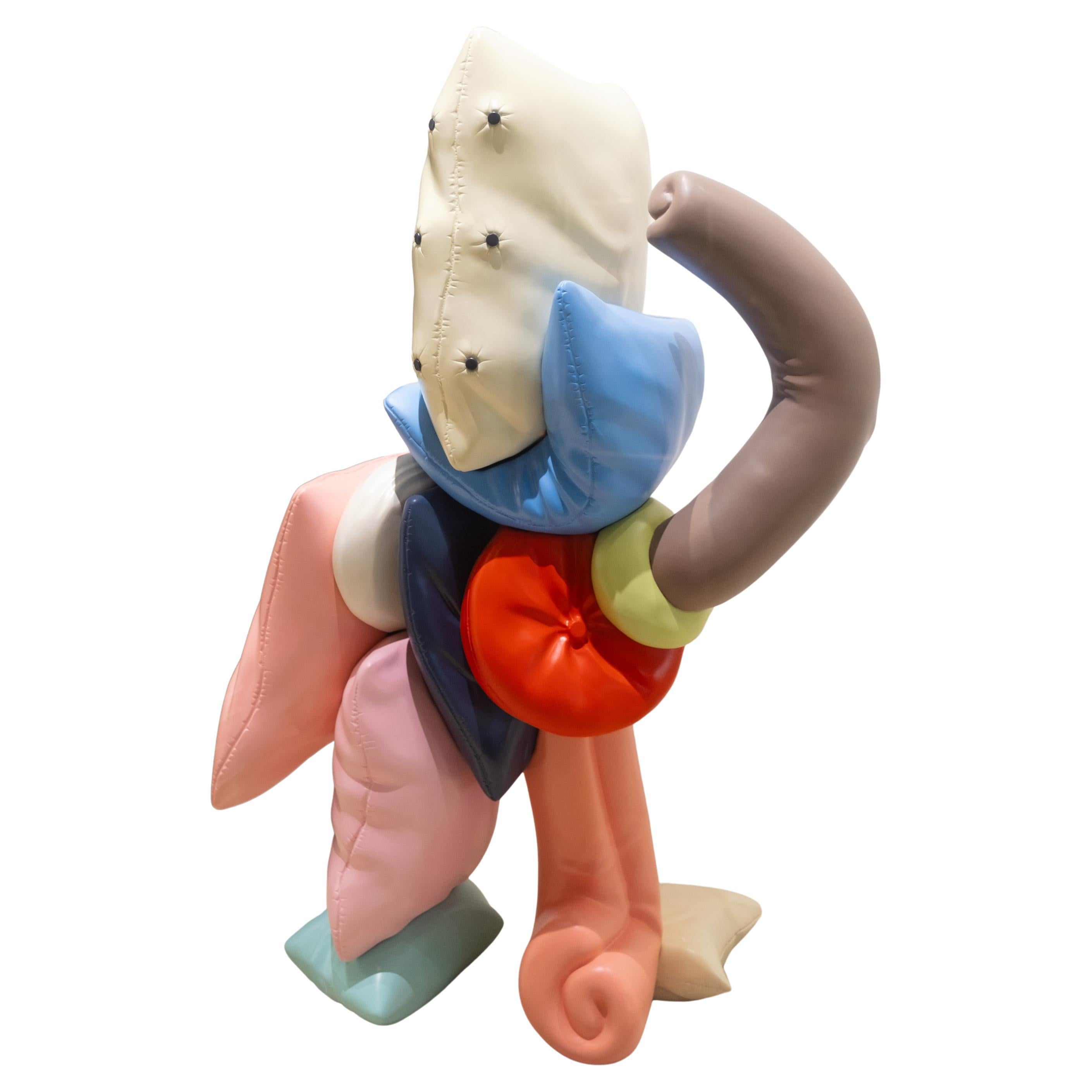 Contemporary One Of A Kind Large Scale Sculpture Lazy Wolly by Taras Yoom For Sale