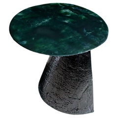 Contemporary one of a kind Moss Orbit Side Table