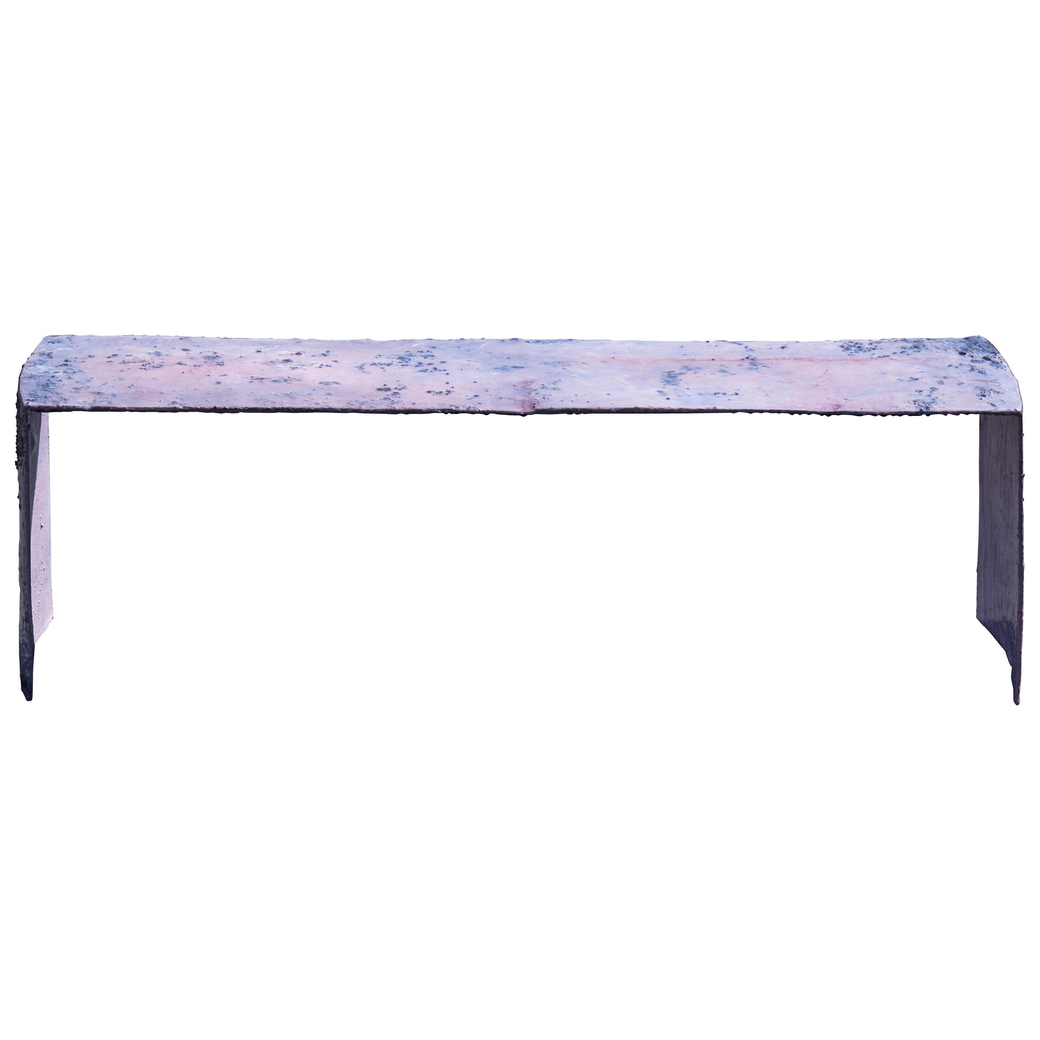 Contemporary one of a kind Pink Bench