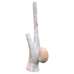 Contemporary Opera Fantastico Marble Soft Shaped Ovë Sculpture by Tom Jablin