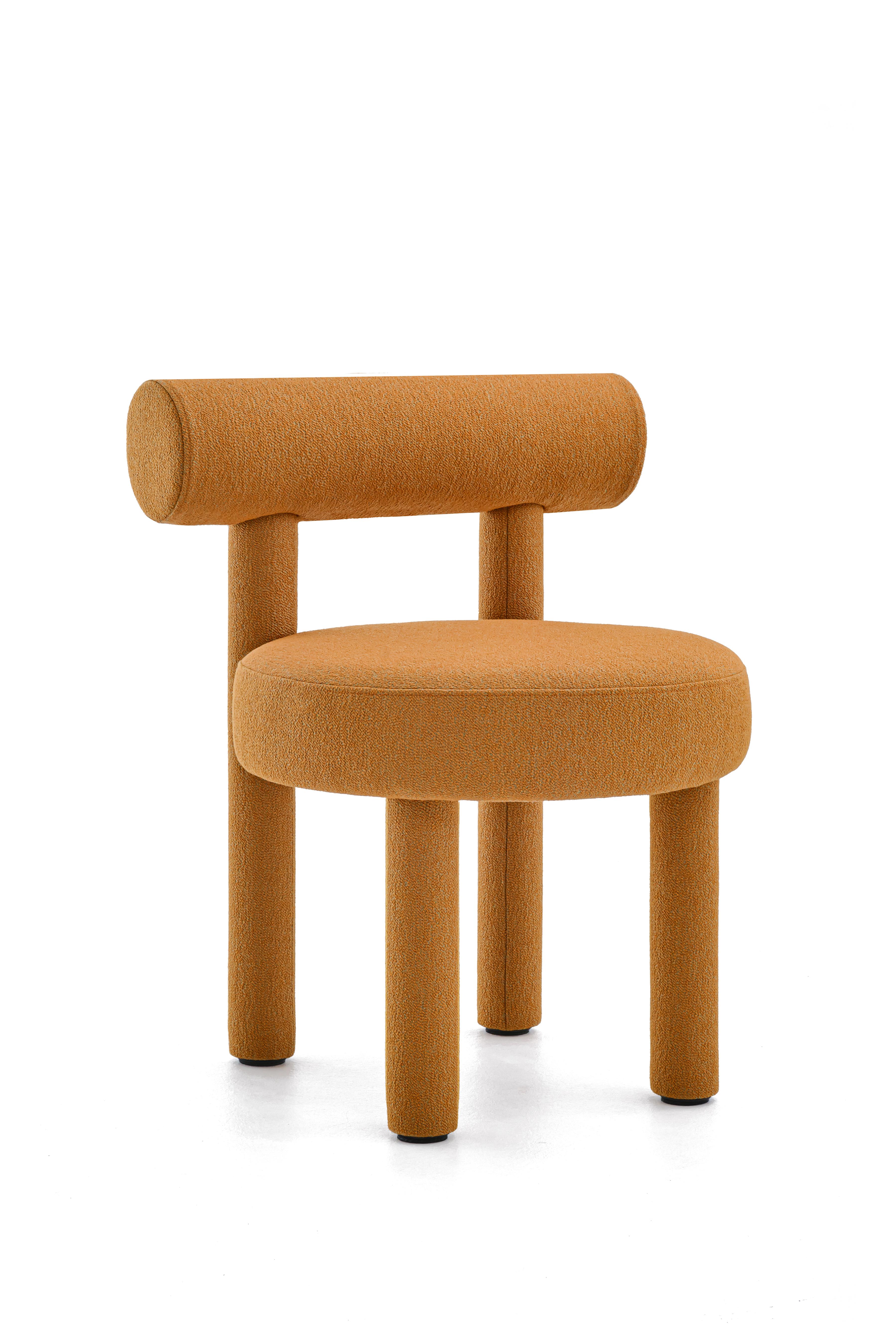 Organic Modern Contemporary Orange Chair 'Gropius CS1' by Noom, Sera Rohi, Chutney For Sale