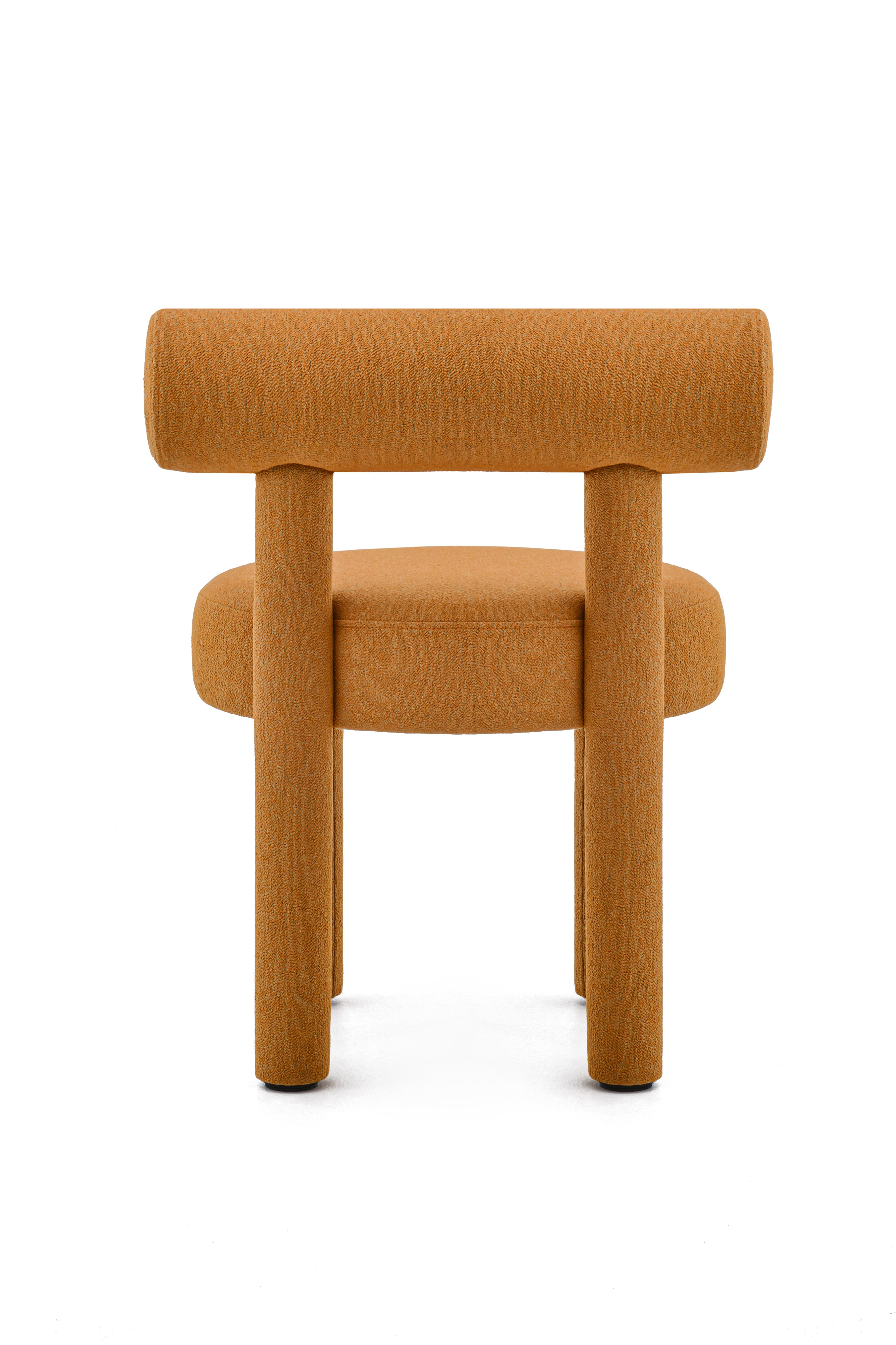 Wool Contemporary Orange Chair 'Gropius CS1' by Noom, Sera Rohi, Chutney For Sale