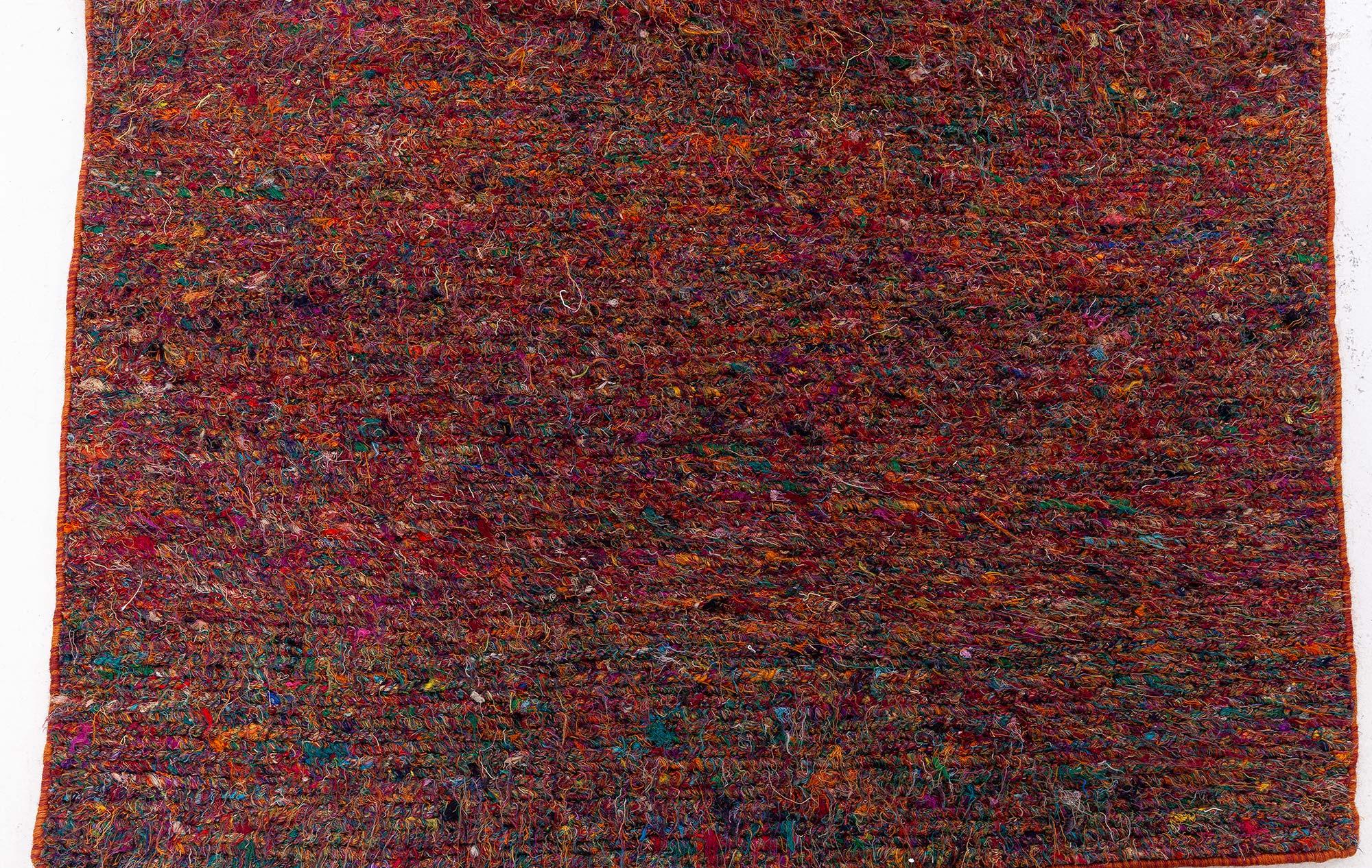 Corredor contemporáneo naranja Fragmento de Doris Leslie Blau Indio en venta