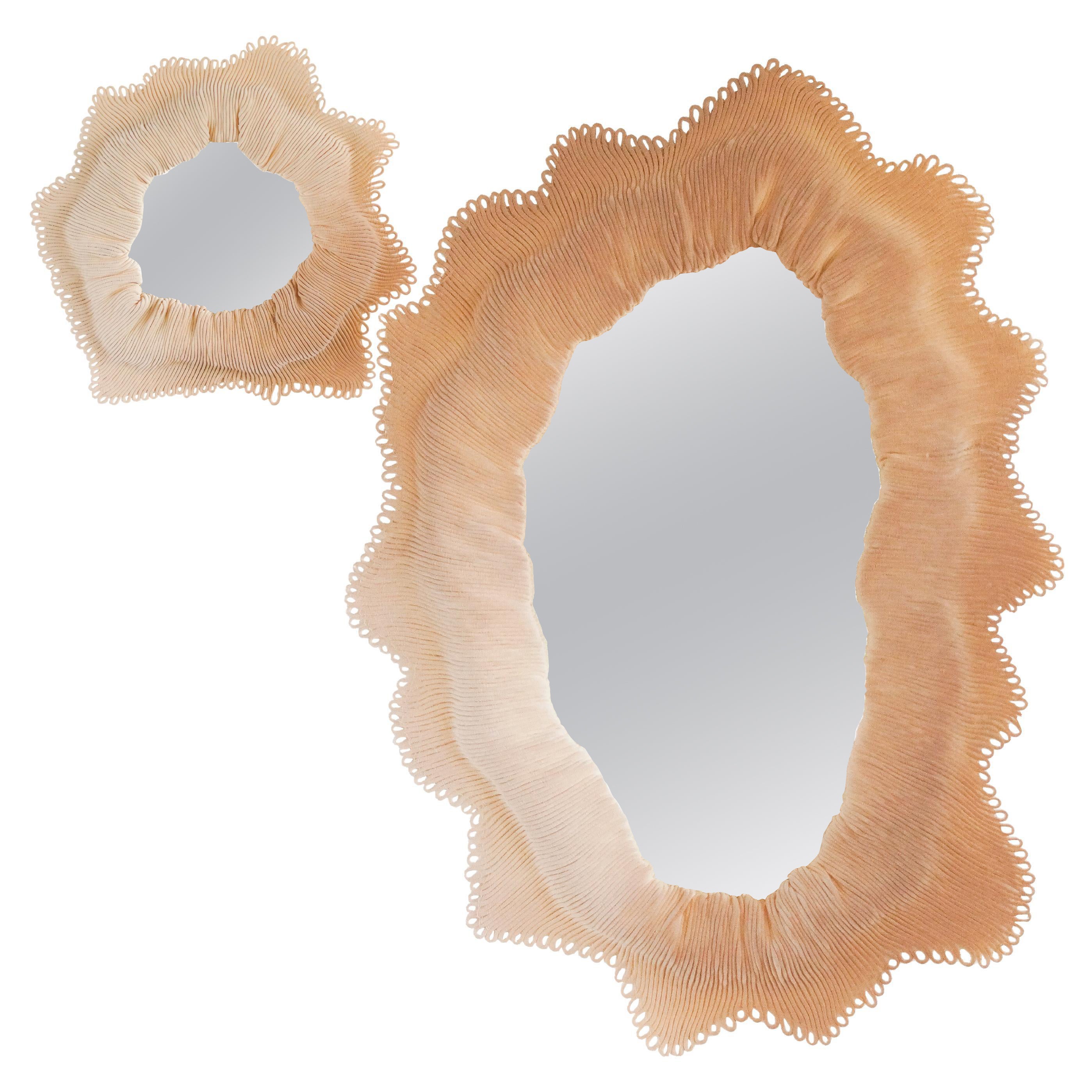 Duo de miroirs contemporains Orbicello (personnalisables) Cynarina by Sarah Roseman