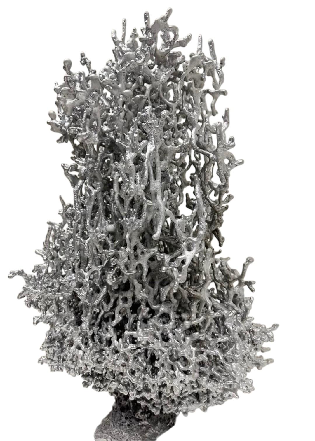 Nature-Cast Aluminum Sculpture of a Fire Ant Colony — Abstract Organic Form For Sale 1