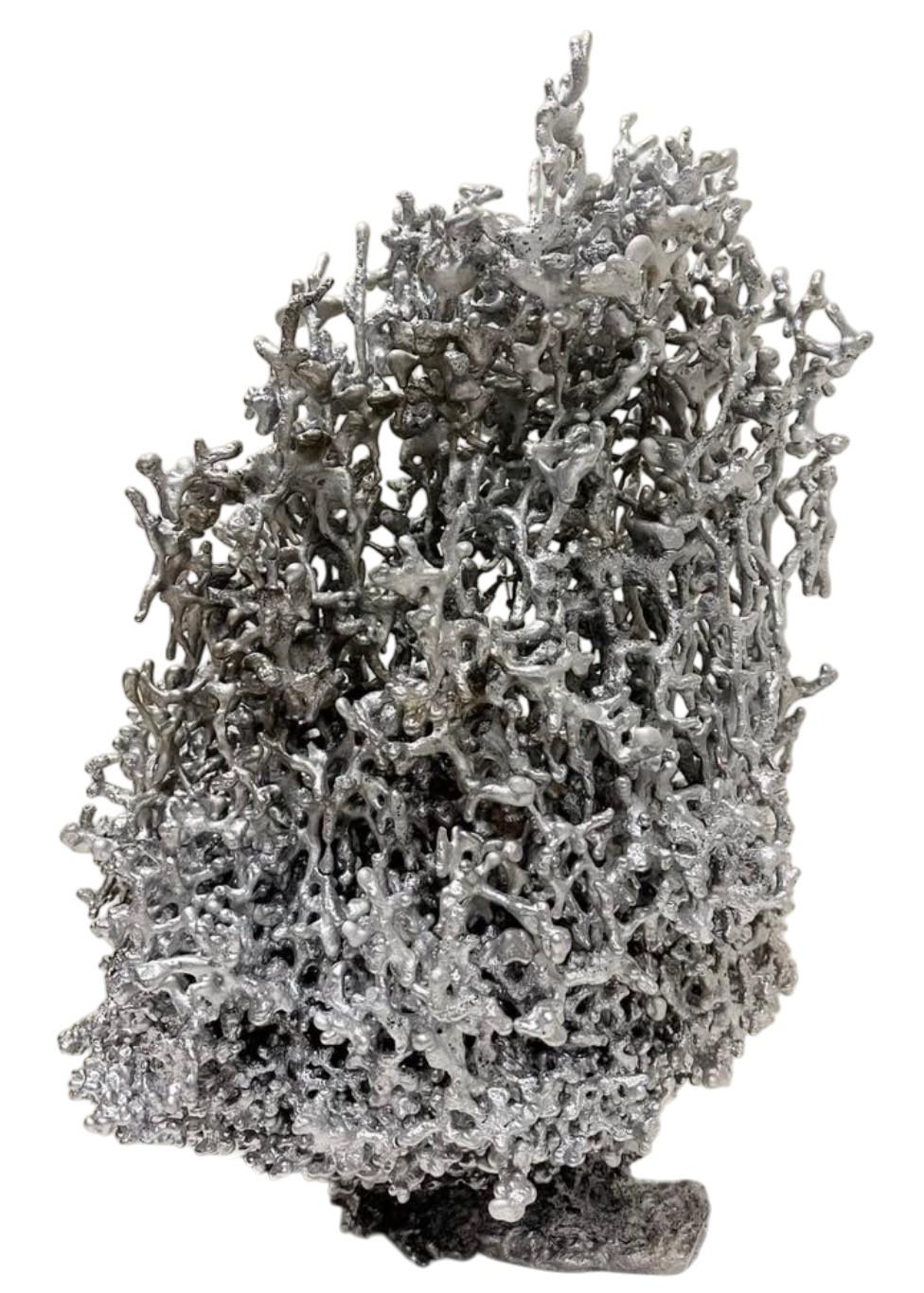 Nature-Cast Aluminum Sculpture of a Fire Ant Colony — Abstract Organic Form For Sale 3