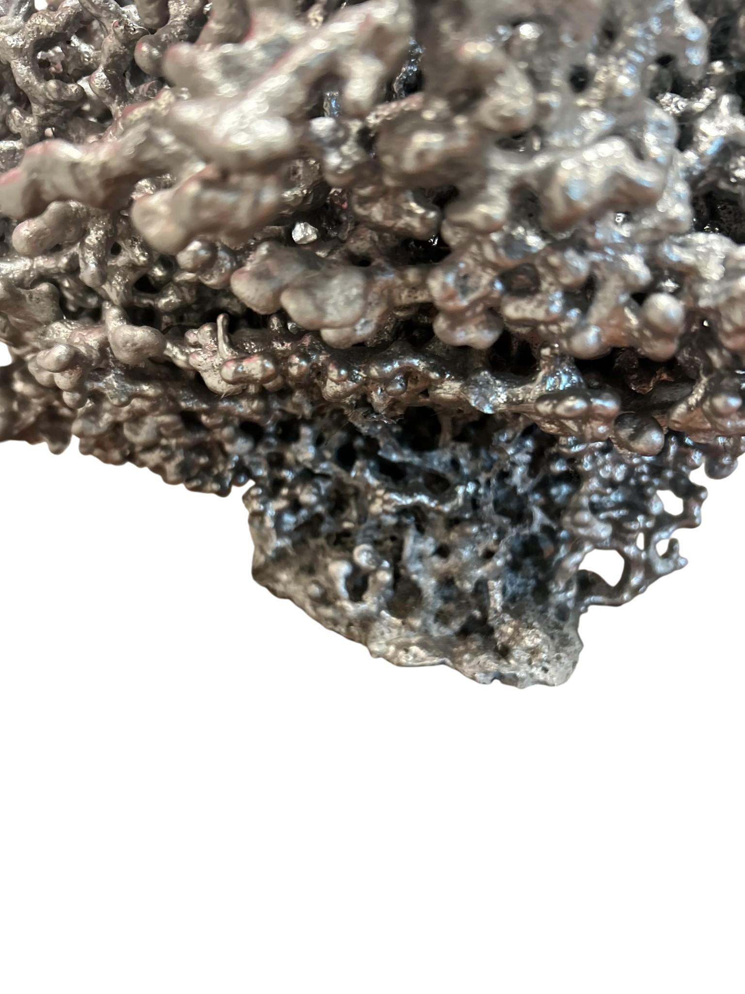 Nature-Cast Aluminum Sculpture of a Fire Ant Colony — Abstract Organic Form For Sale 4